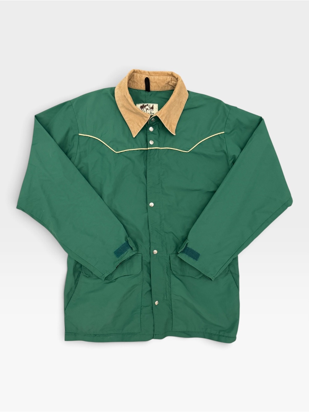 VTG Schaefer Outfitter Navajo Made Green Western Windbreaker Chore Coat, Sz S